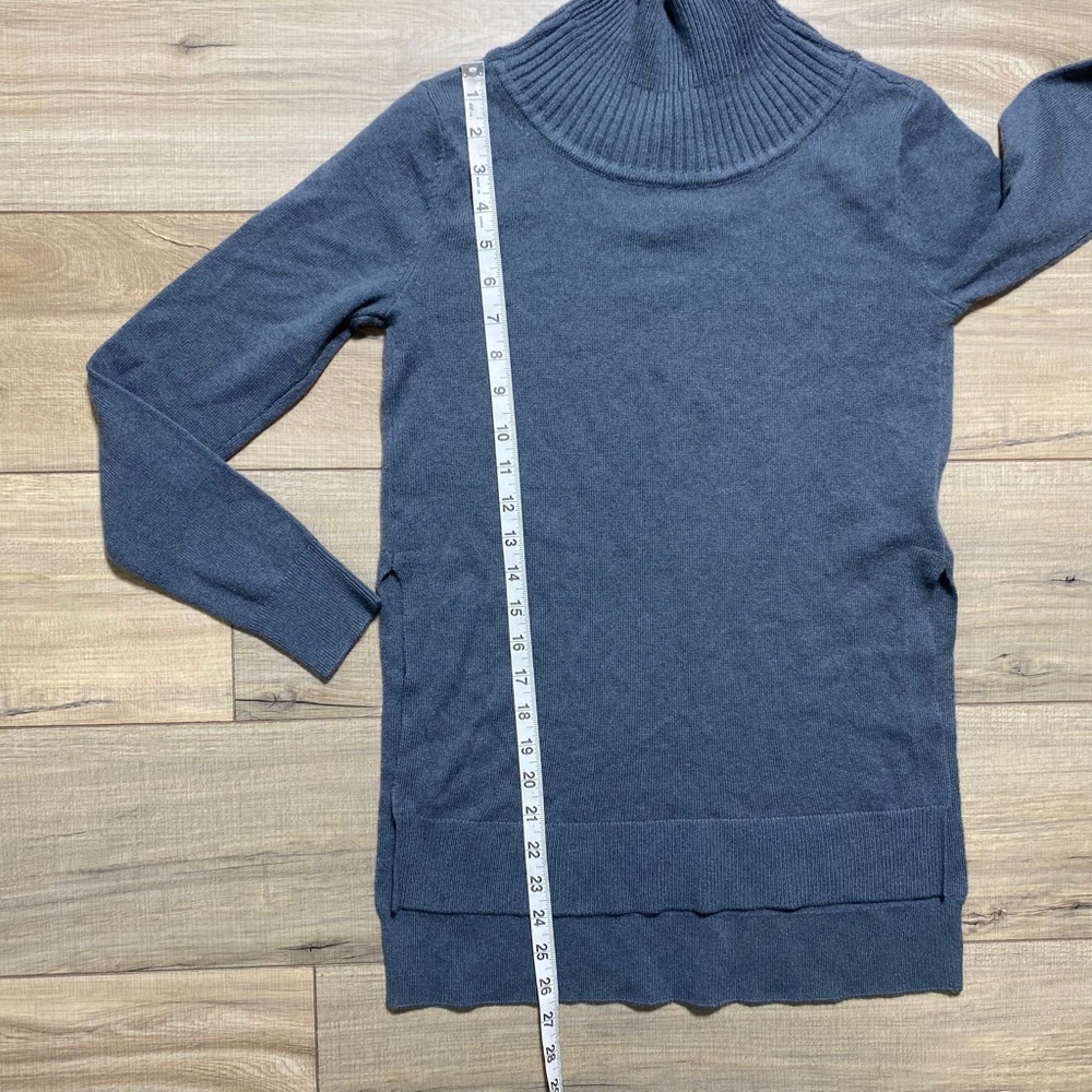 Club Monaco Womens Cashmere Mock Neck Tunic Size XXS Gray‎ Relaxed Fit - Picture 3 of 11